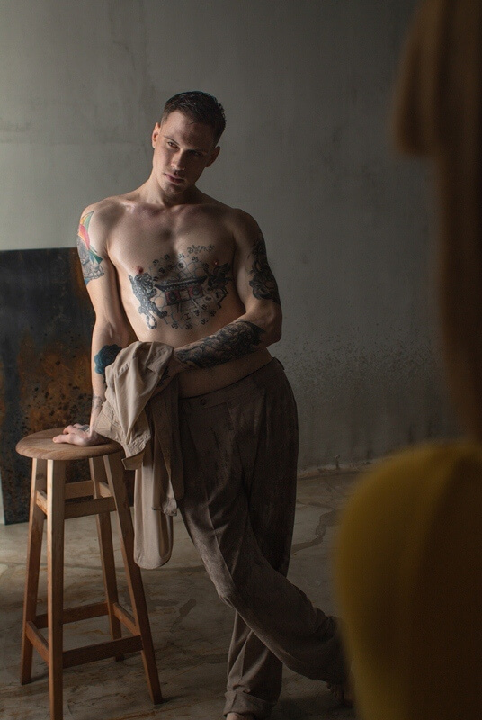 Men model, fashion photography, modeling